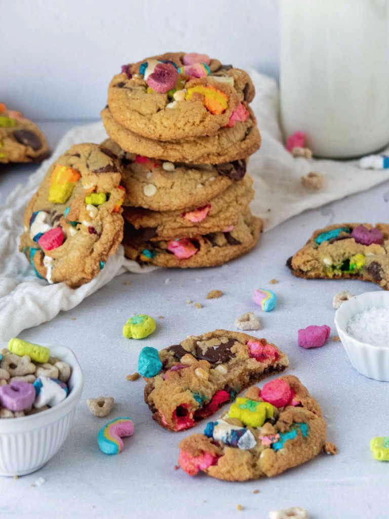 Brown Butter Lucky Charms Cookies